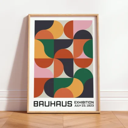 Bauhaus 1923 Print – Geometric Color Composition