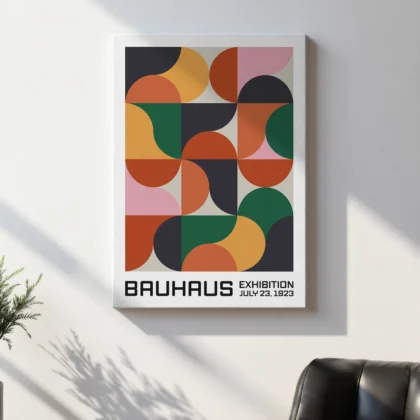 Bauhaus 1923 Print – Geometric Color Composition