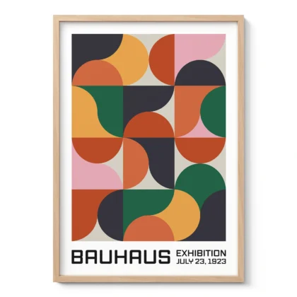 Bauhaus 1923 Print – Geometric Color Composition