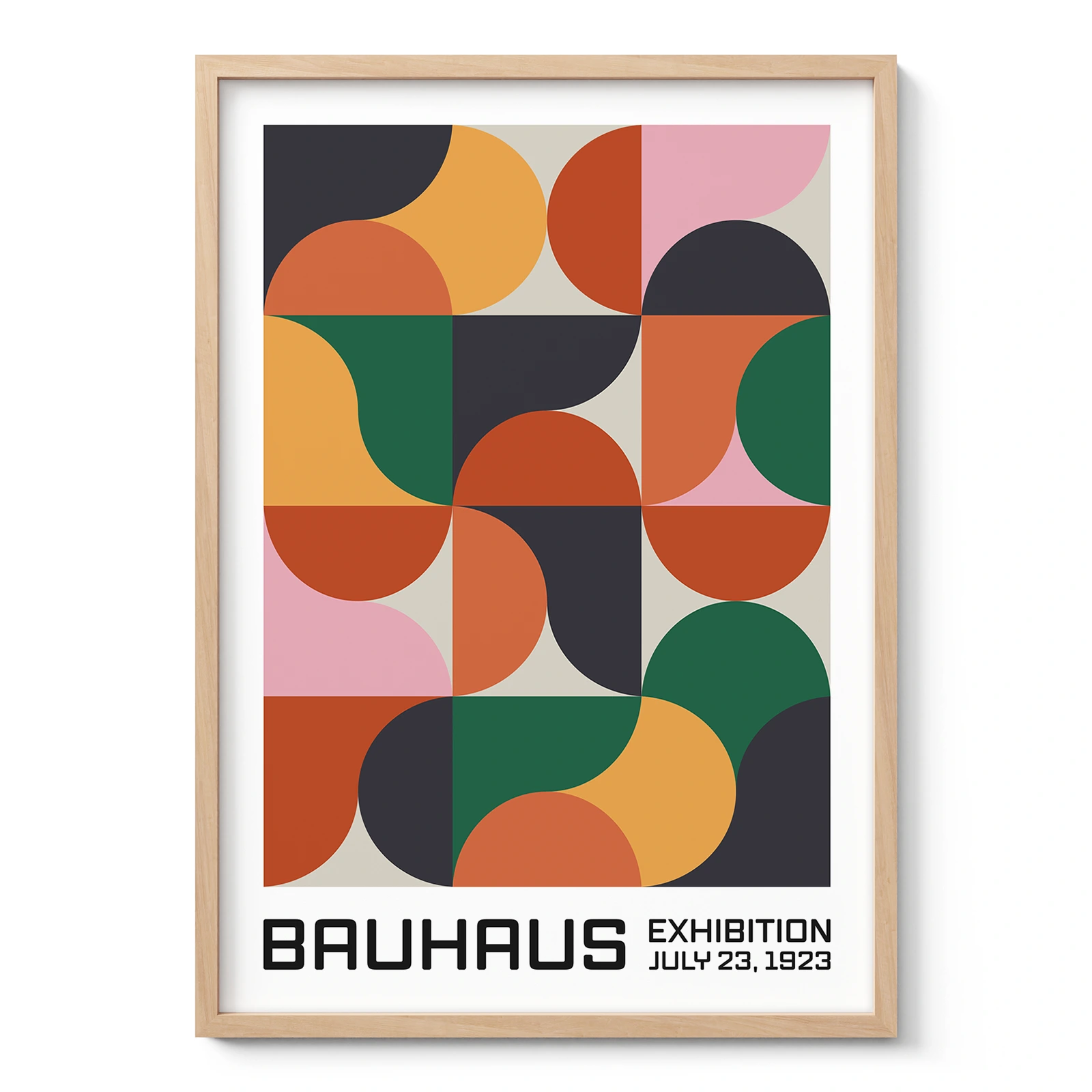 Bauhaus 1923 Print – Geometric Color Composition