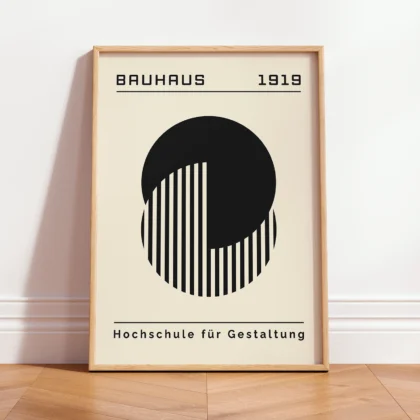 Bauhaus Wandbilder – Black Circle Harmony