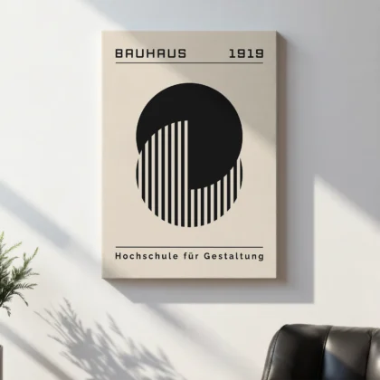 Bauhaus Wandbilder – Black Circle Harmony