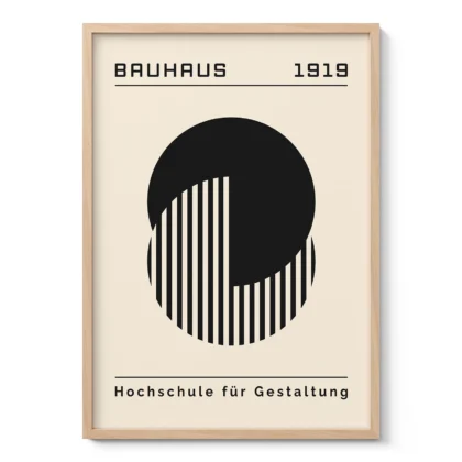 Bauhaus Wandbilder – Black Circle Harmony