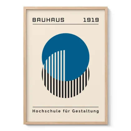 Bauhaus Wandbilder – Blue Circle Harmony