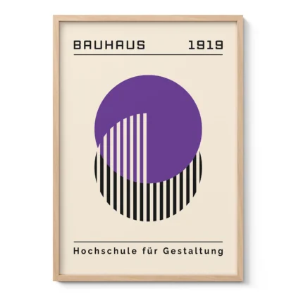 Bauhaus Print – Purple Circle Harmony