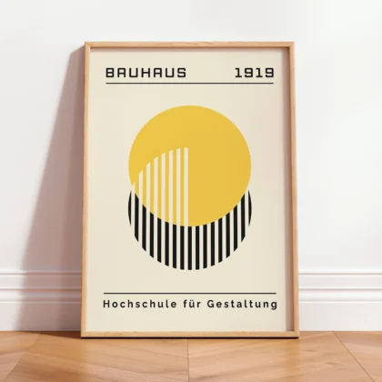 Bauhaus Print – Yellow Circle Harmony