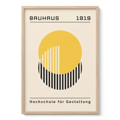 Bauhaus Print – Yellow Circle Harmony