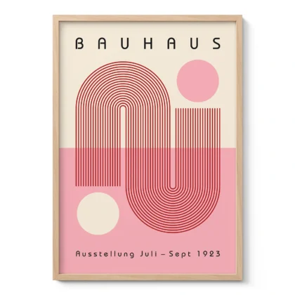 Bauhaus Wandbild – Geschwungene Linien
