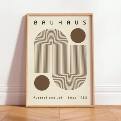 Bauhaus Art Print – Brown Winding Path