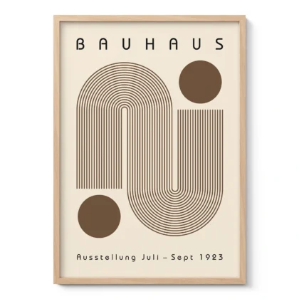 Bauhaus Art Print – Brown Winding Path