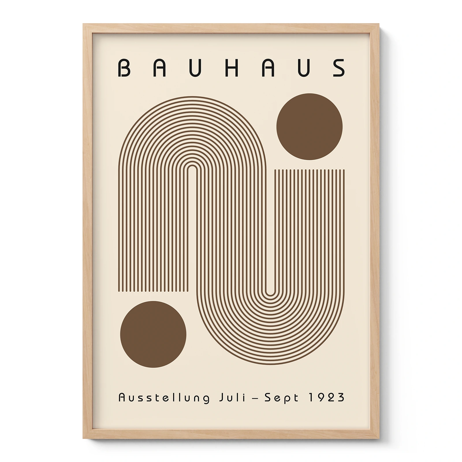 Bauhaus Art Print – Brown Winding Path