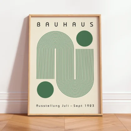 Bauhaus Art Print – Green Winding Path