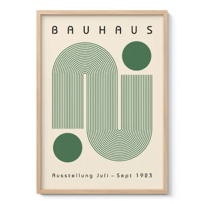 Bauhaus Art Print – Green Winding Path
