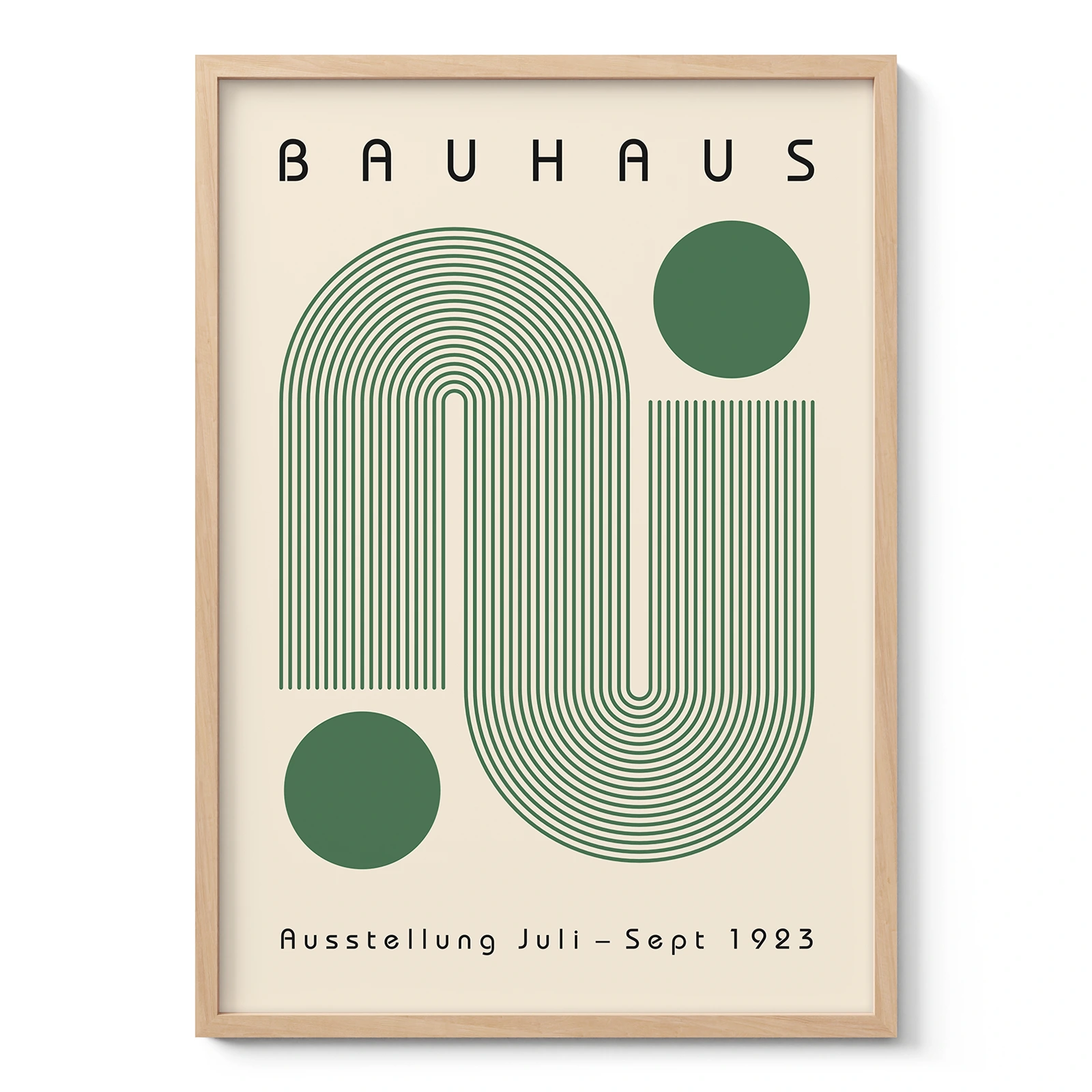 Bauhaus Art Print – Green Winding Path