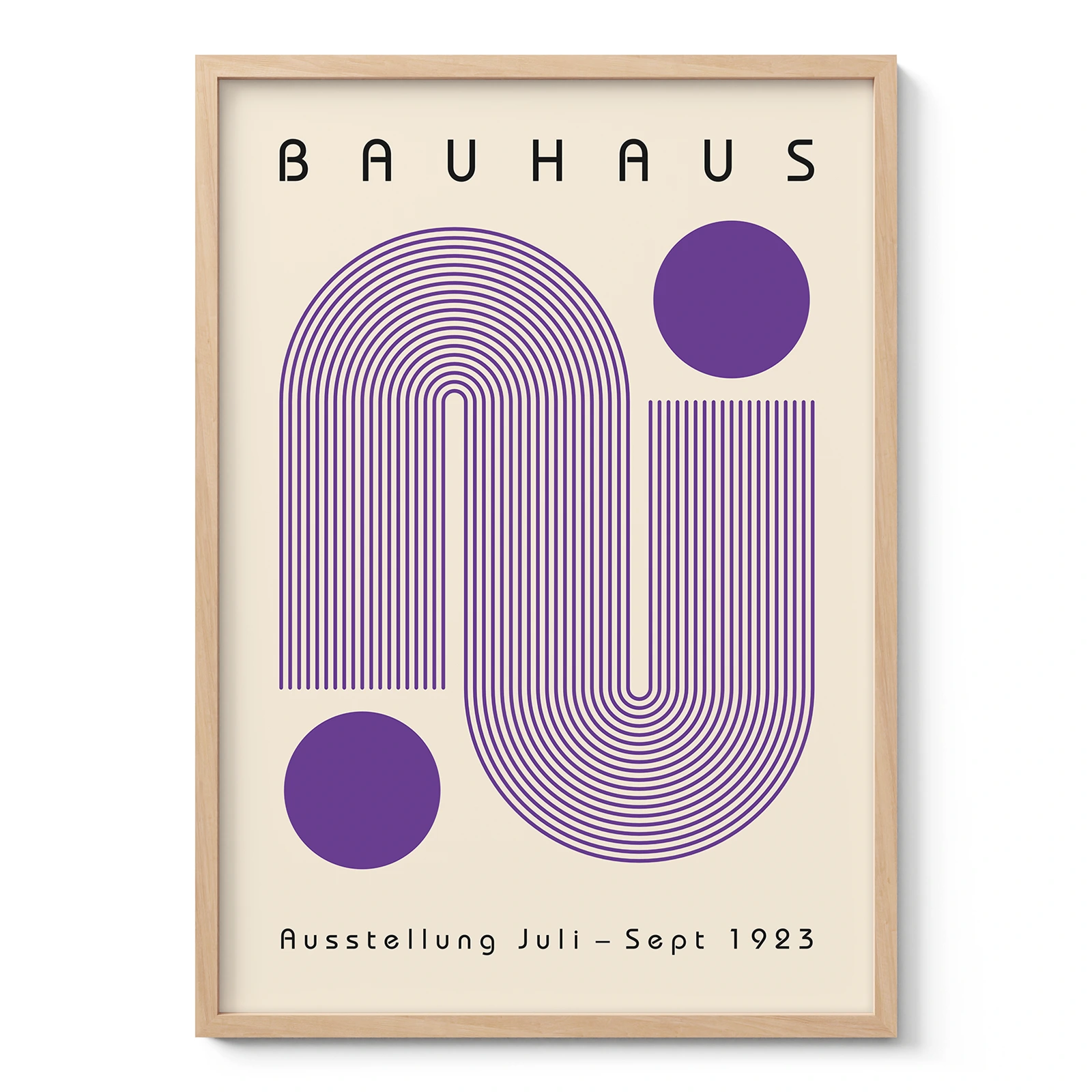 Bauhaus Art Print – Purple Winding Path