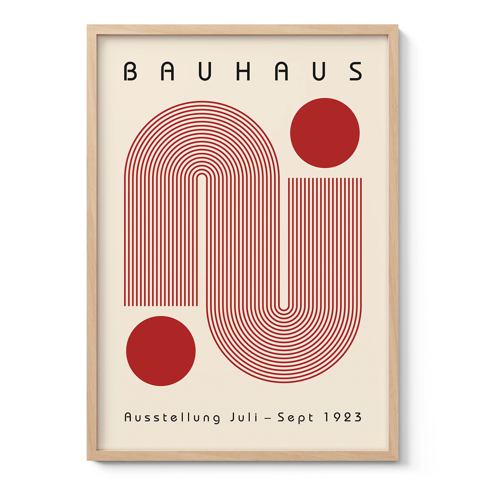 Bauhaus Art Print – Red Winding Path