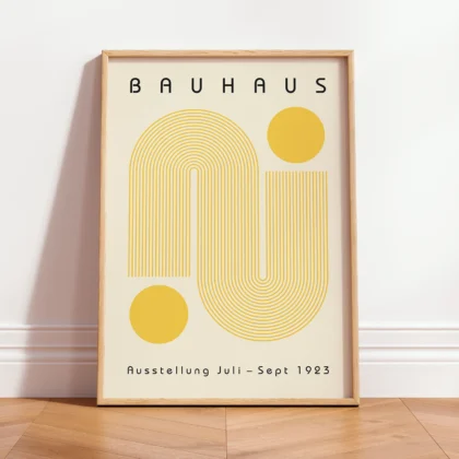 Bauhaus Art Print – Yellow Winding Path