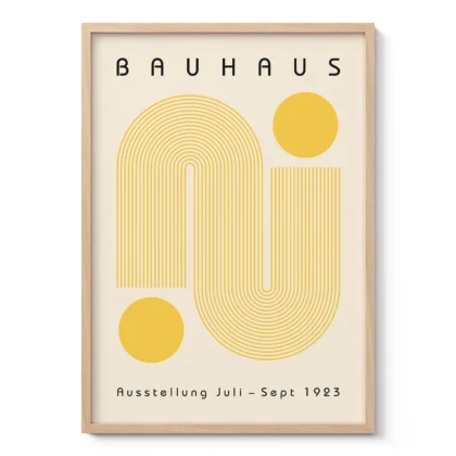 Bauhaus Art Print – Yellow Winding Path