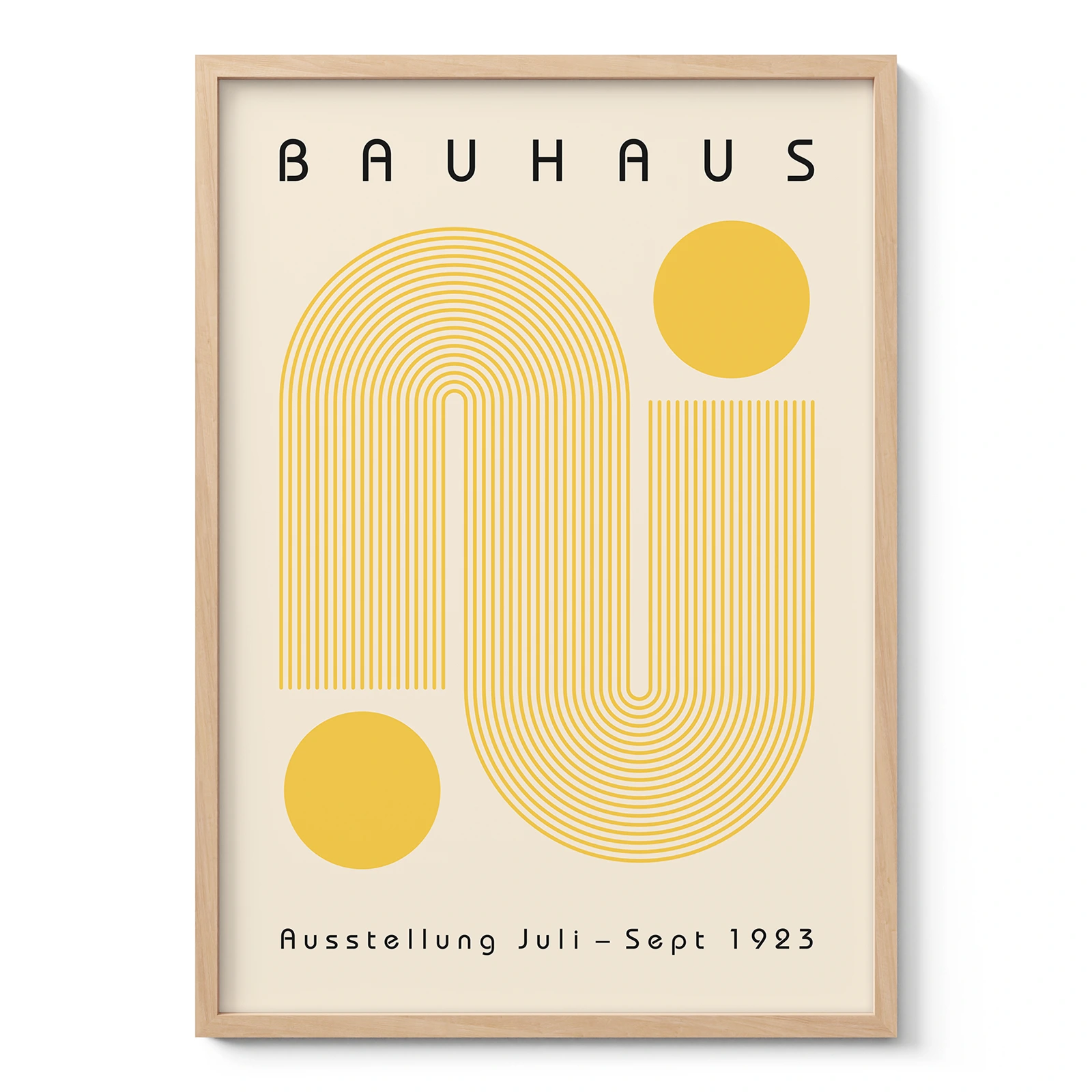 Bauhaus Art Print – Yellow Winding Path