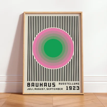 Bauhaus Wandbild – Rosa Aura