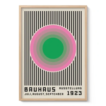 Bauhaus Wandbild – Rosa Aura
