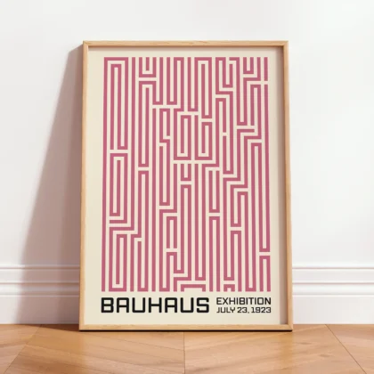 Bauhaus paveikslas – Rožinis labirintas