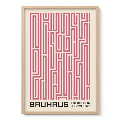 Bauhaus paveikslas – Rožinis labirintas
