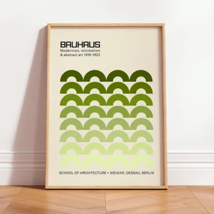 Bauhaus Art Print – Green Arches