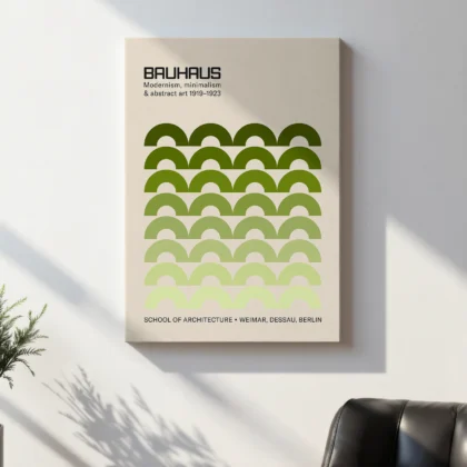 Bauhaus Art Print – Green Arches