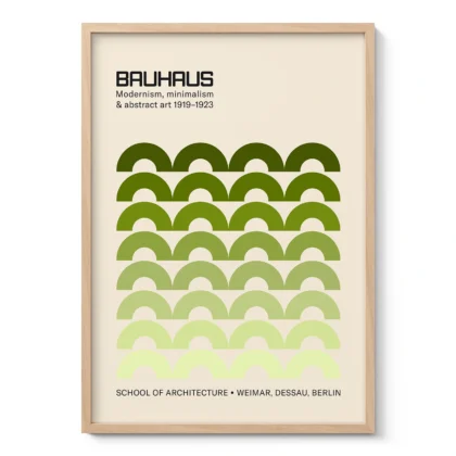 Bauhaus Art Print – Green Arches