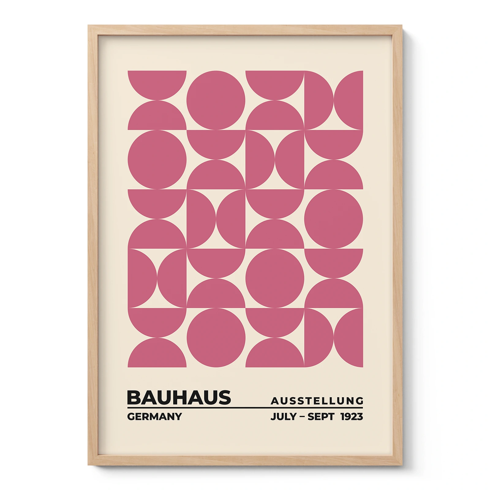 Bauhaus Art Print – Pink Circles Balance
