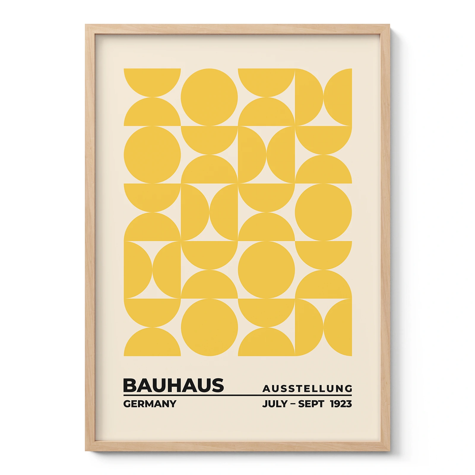 Bauhaus Art Print – Yellow Circles Balance