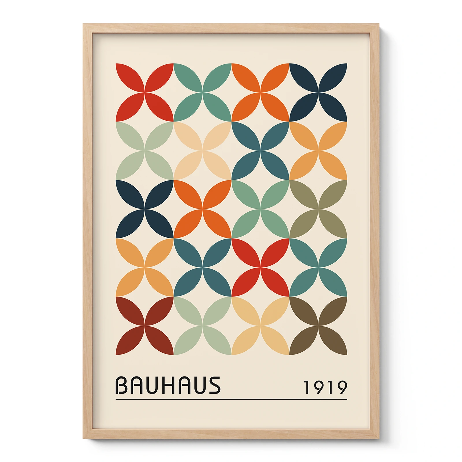 Geometric Bauhaus Print – Petal Shapes