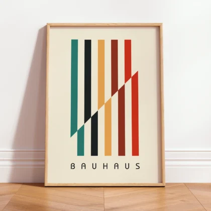 Geometric Bauhaus Print – Vertical Lines