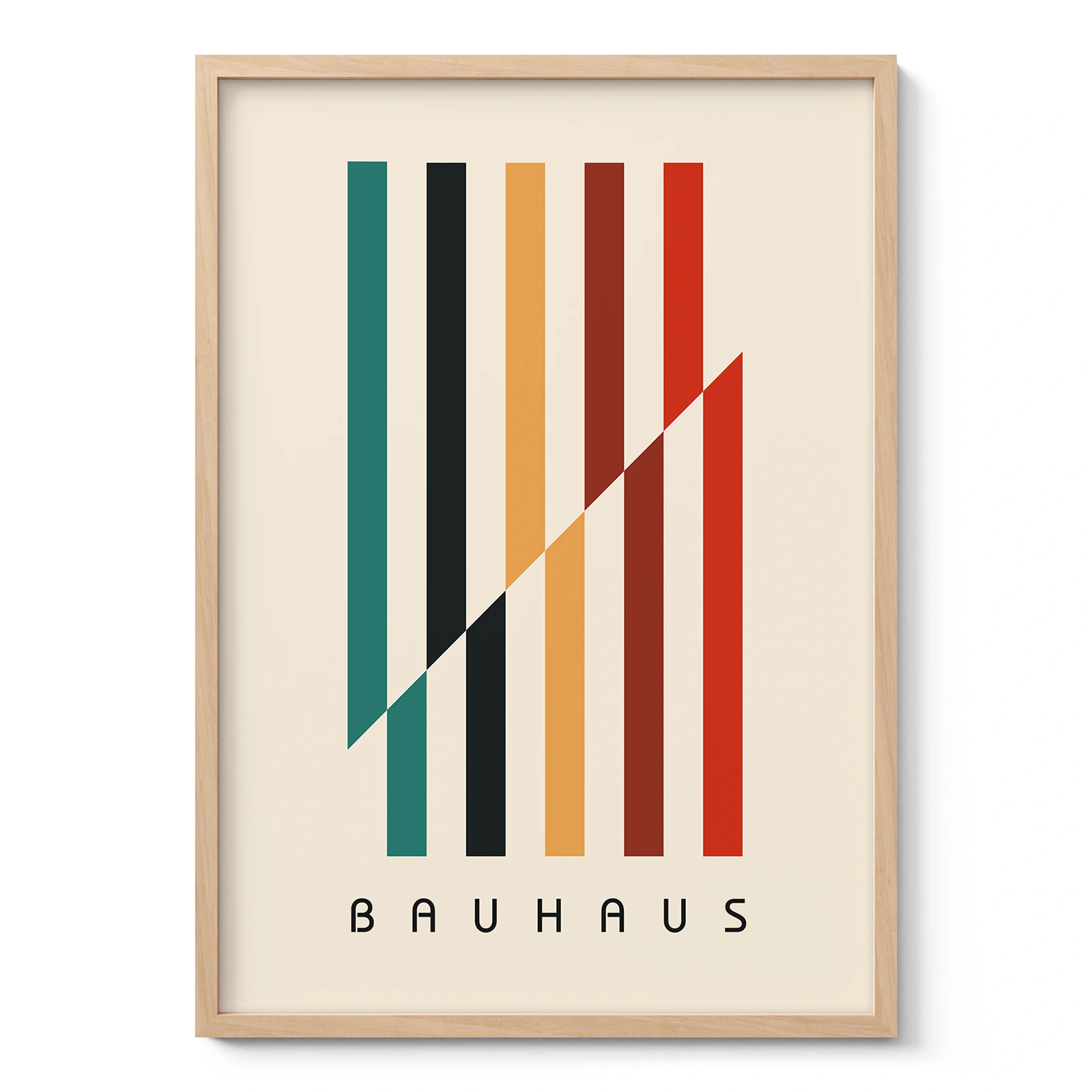 Geometric Bauhaus Print – Vertical Lines
