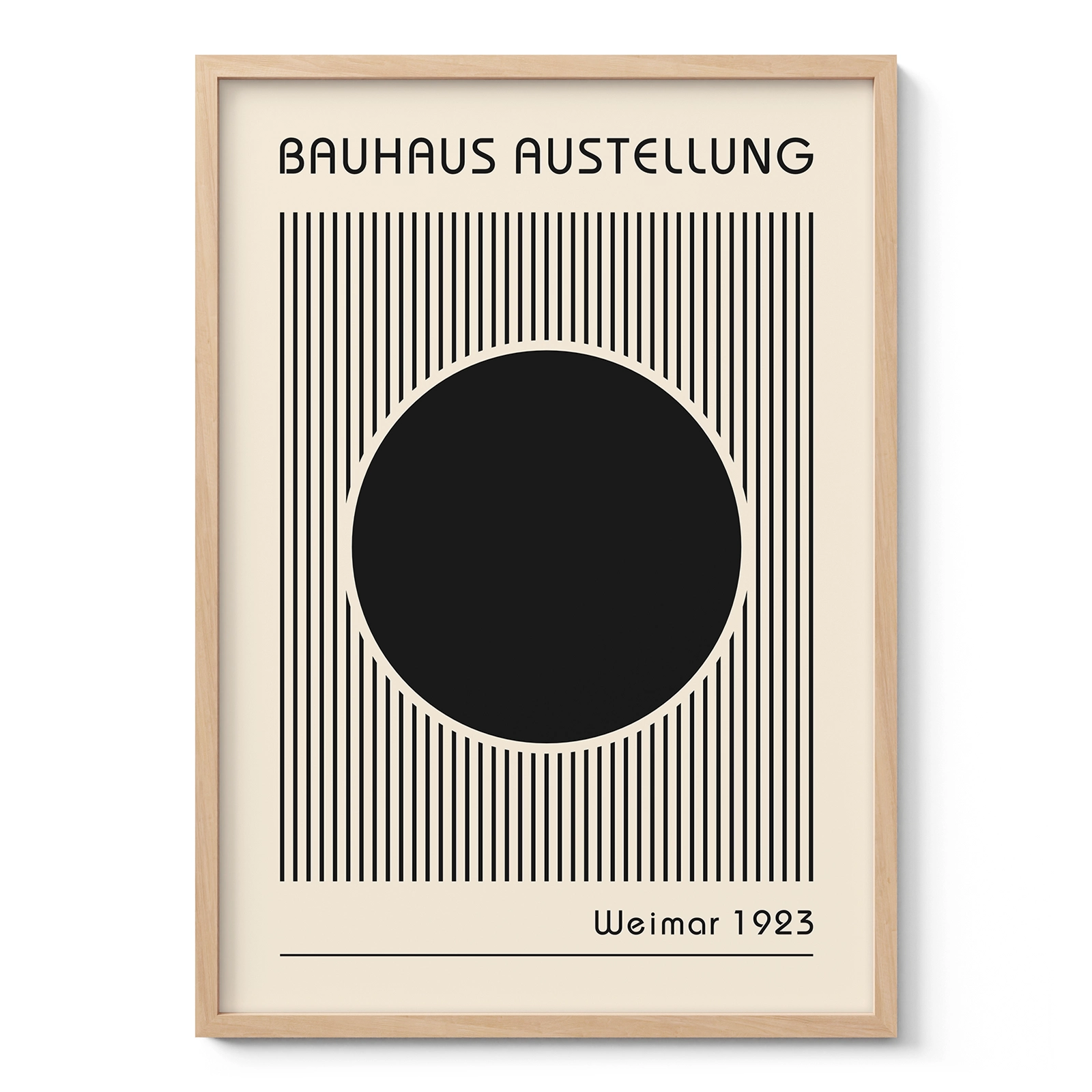Bauhaus Art Print – Black Circle