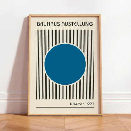 Bauhaus Art Print – Blue Circle