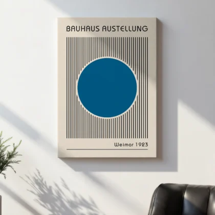 Bauhaus Art Print – Blue Circle