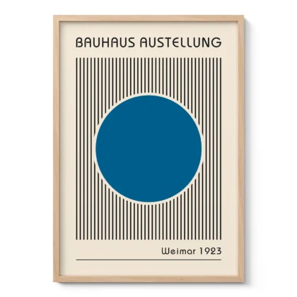 Bauhaus Art Print – Blue Circle