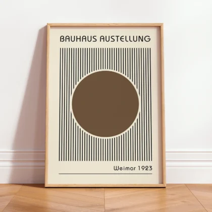 Bauhaus Wandbild – Brauner Kreis