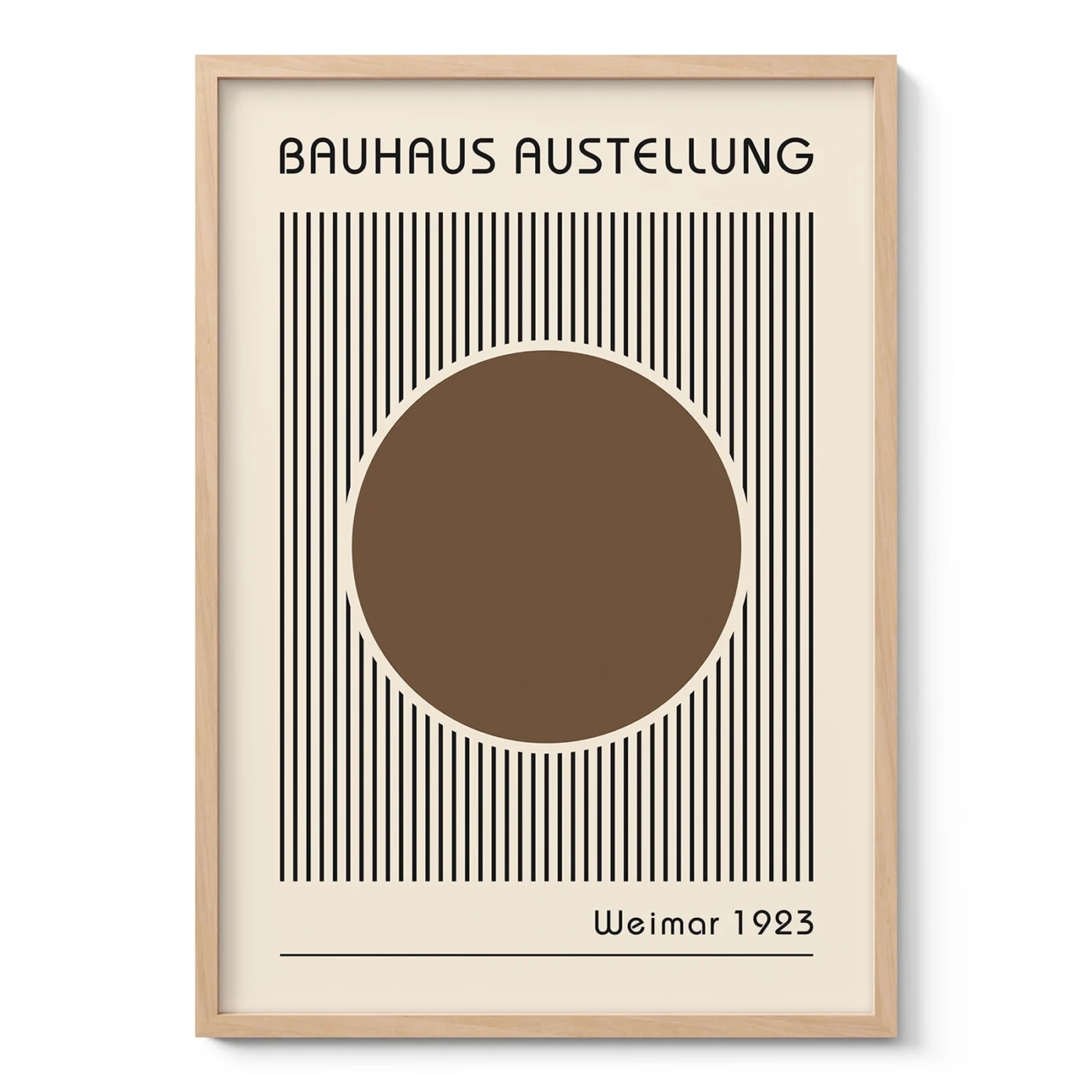 Bauhaus Art Print – Brown Circle