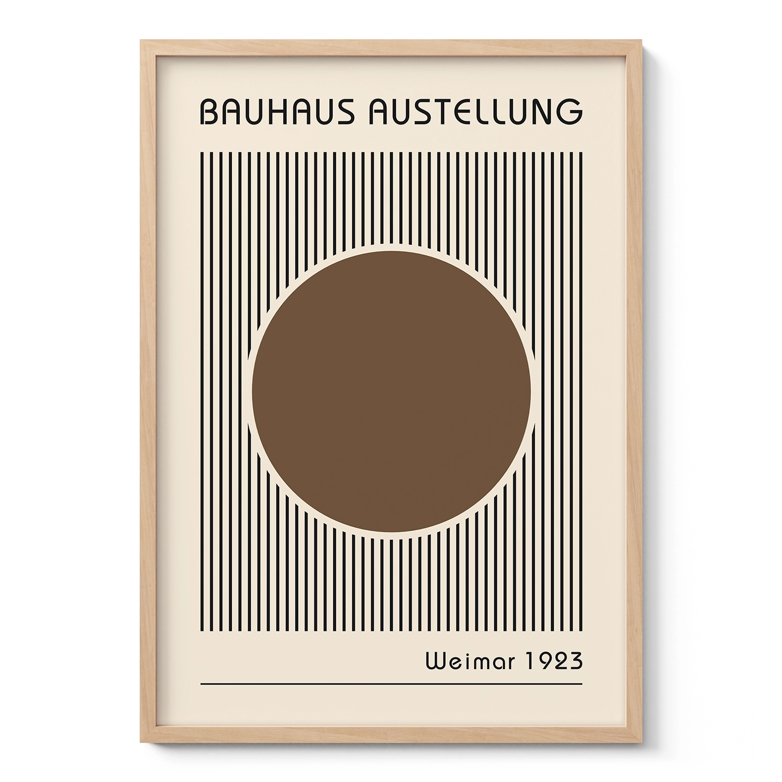 Bauhaus Art Print – Brown Circle