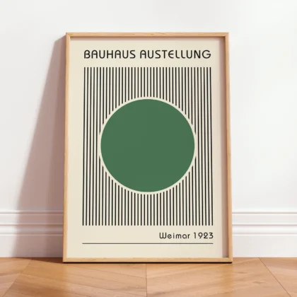 Bauhaus Art Print – Green Circle