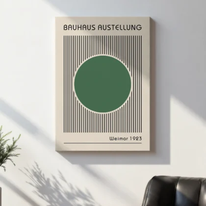 Bauhaus Art Print – Green Circle