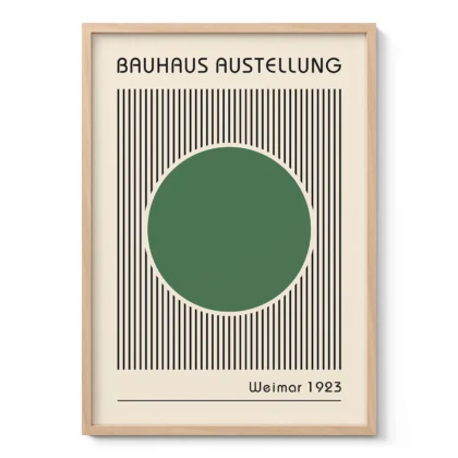 Bauhaus Art Print – Green Circle