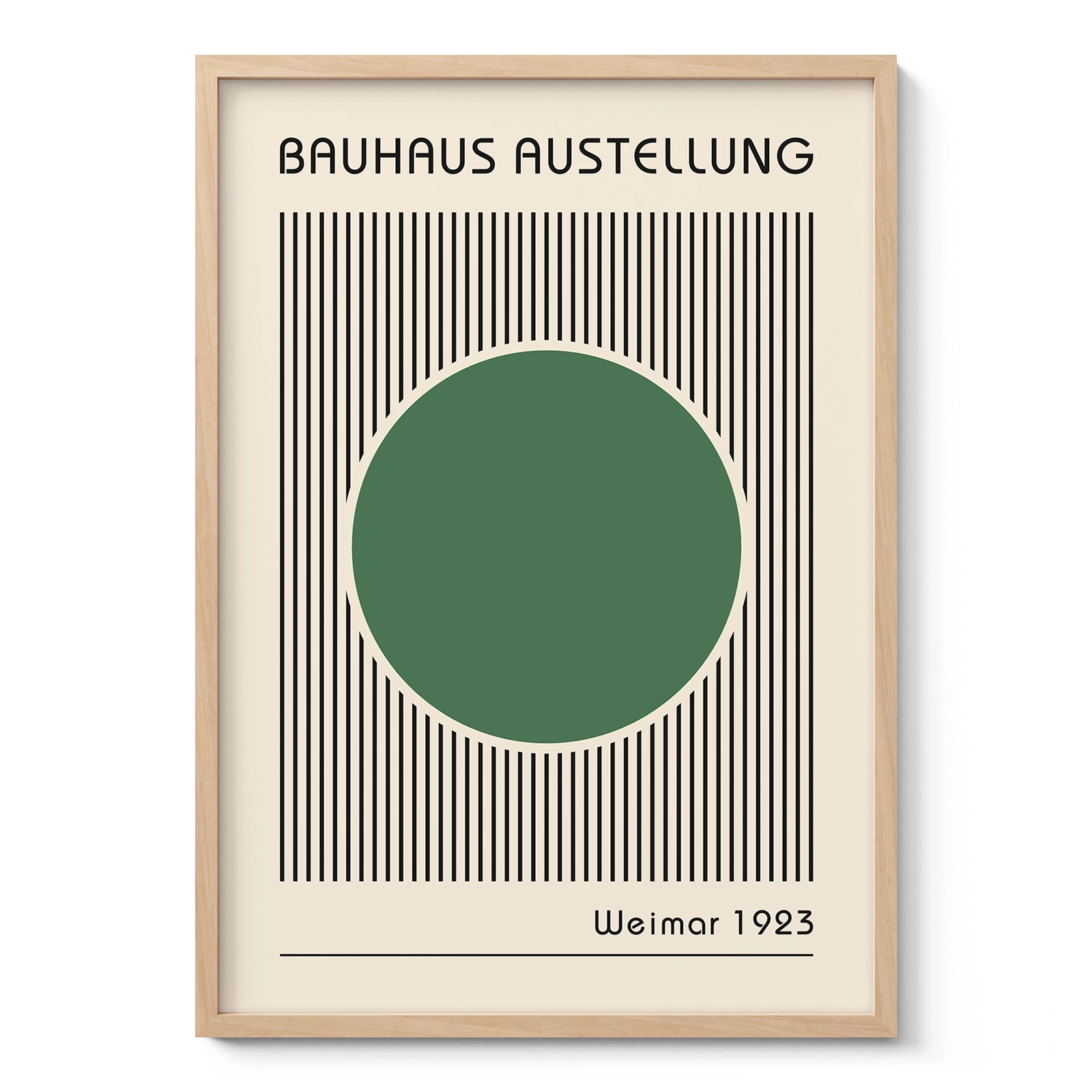 Bauhaus Art Print – Green Circle