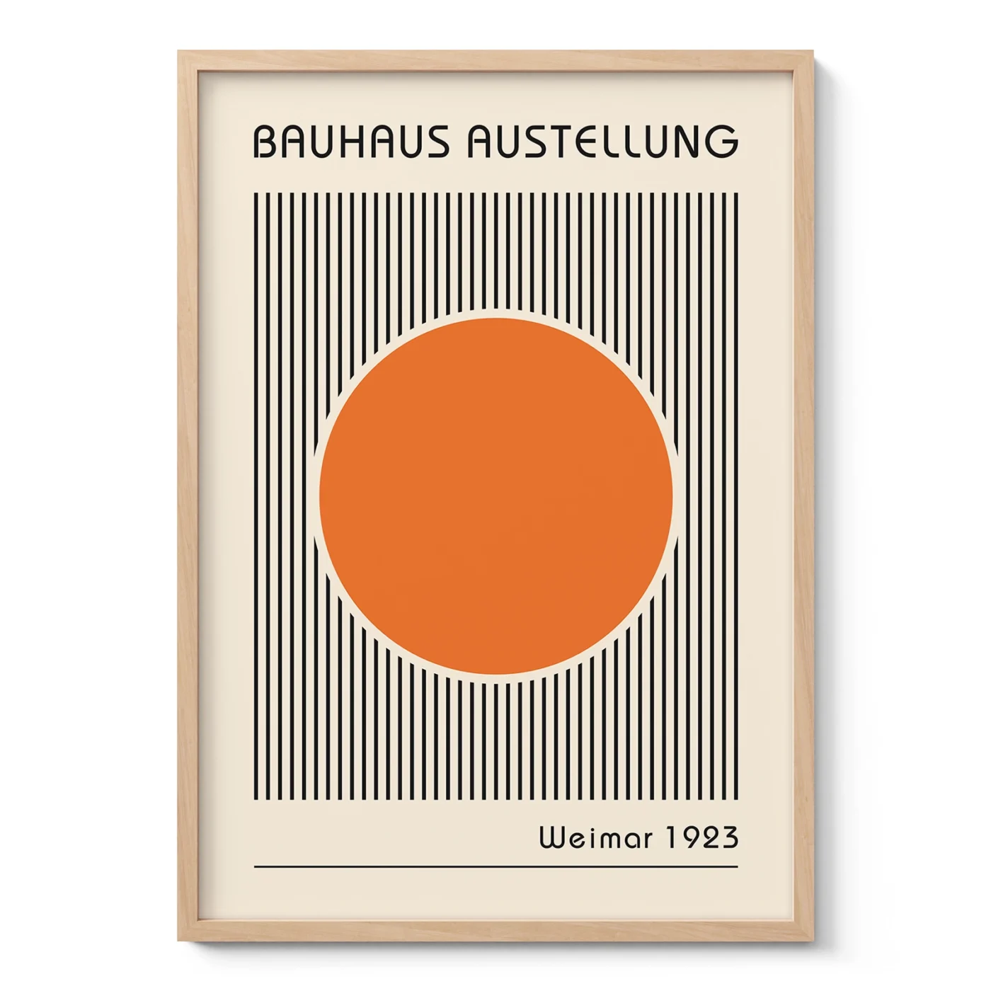Bauhaus Art Print – Orange Circle