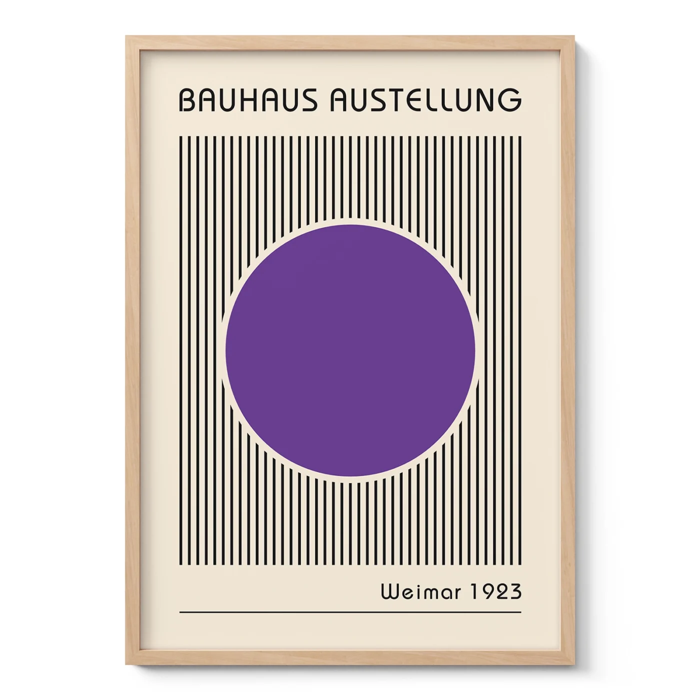 Bauhaus Art Print – Purple Circle