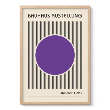 Bauhaus Art Print – Purple Circle