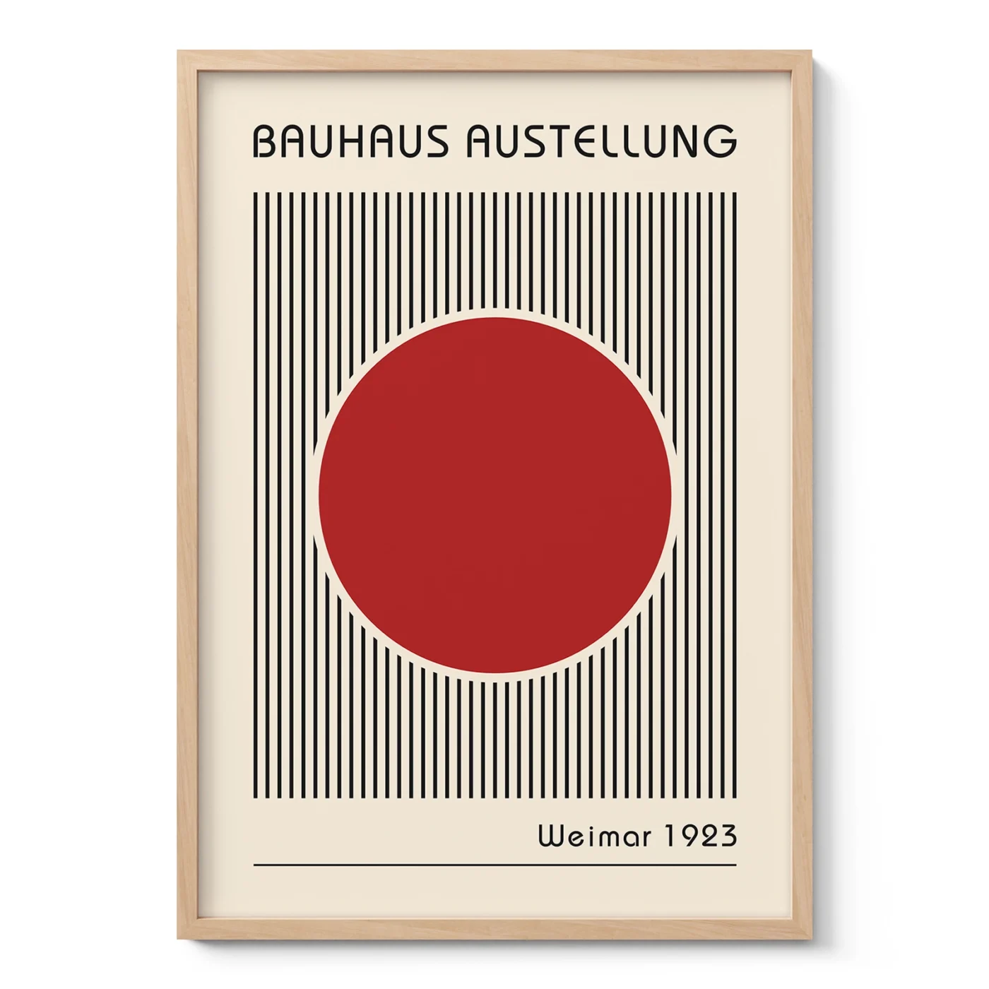 Bauhaus Art Print – Red Circle